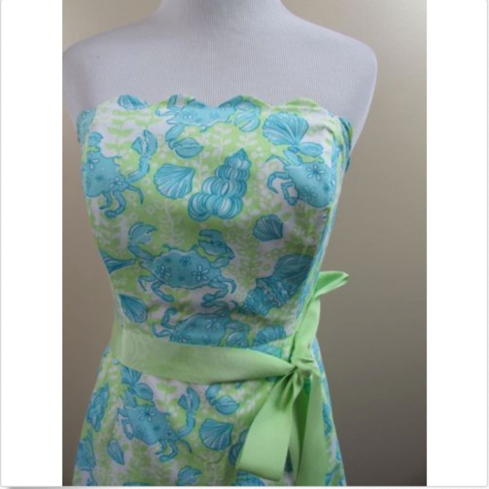 Lilly Pulitzer Sea Shells Beach Scalloped Dress - Picture 3 of 8